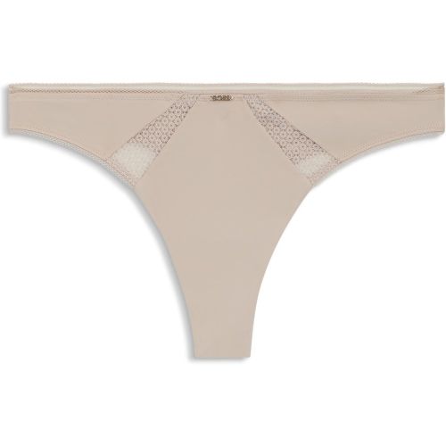 String en microfibre avec empiècements en dentelle - Boss - Modalova