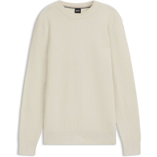 Pull en maille de coton - Boss - Modalova