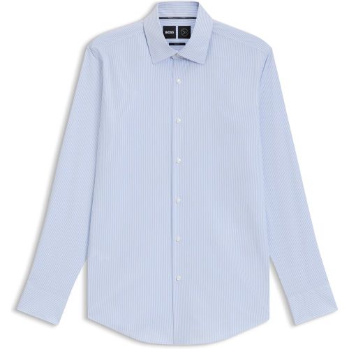 Chemise Slim à carreaux en tissu stretch performance - Boss - Modalova