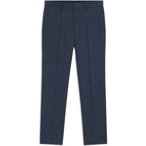 Pantalon Slim en tissu stretch à motif - Boss - Modalova