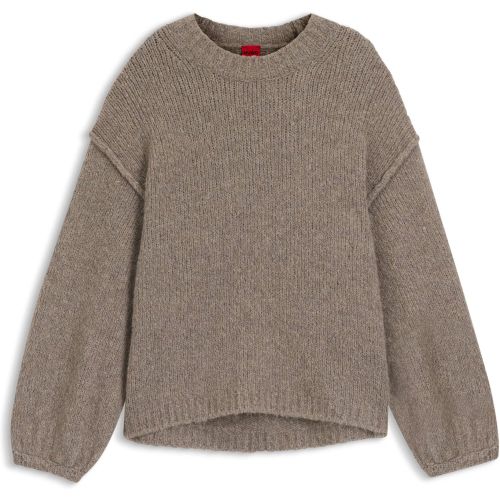Pull Oversize en maille à manches bouffantes - HUGO - Modalova