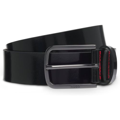 Ceinture en cuir italien brossé - HUGO - Modalova