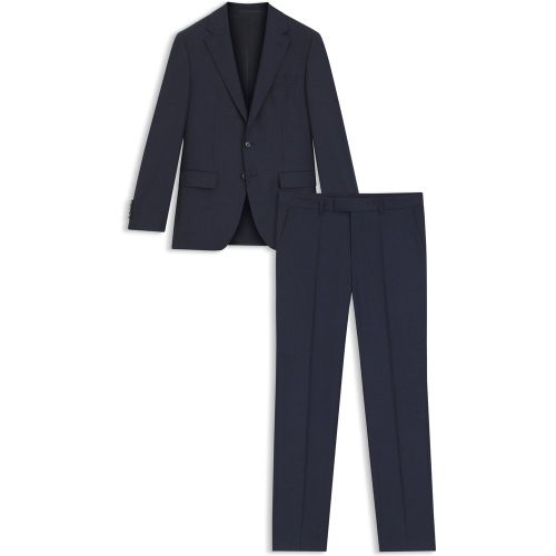 Costume Slim deux pièces en laine vierge à motif - Boss - Modalova