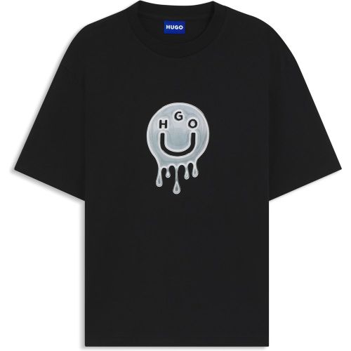 T-shirt en jersey de coton unisexe à imprimé graphique - HUGO - Modalova