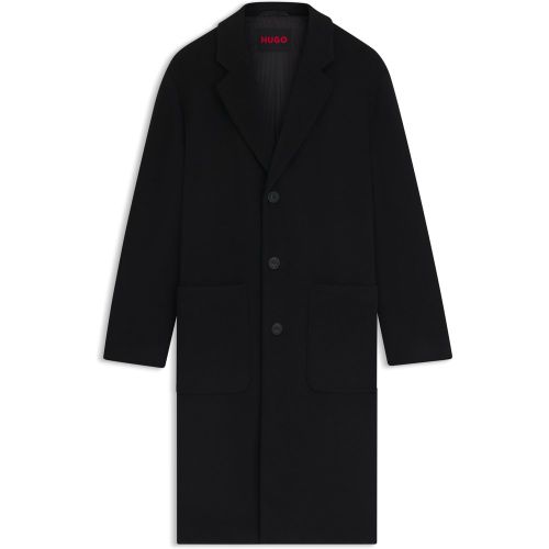 Manteau Regular en laine mélangée - HUGO - Modalova