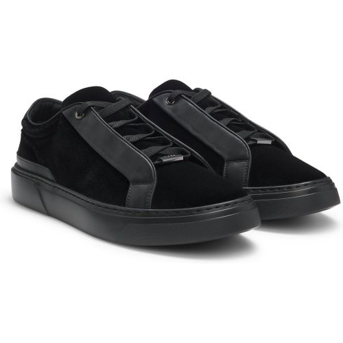 Baskets Gary avec finitions cuir - Boss - Modalova