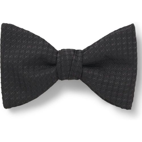 Nœud papillon en soie mélangée à motif jacquard - HUGO - Modalova
