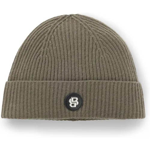 Bonnet en laine et cachemire à monogramme Double B - Boss - Modalova