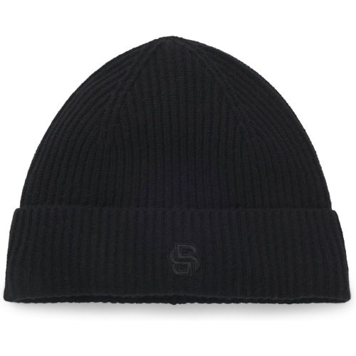 Bonnet en laine et cachemire à monogramme Double B - Boss - Modalova