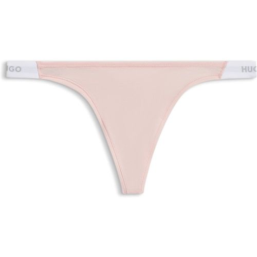String en coton stretch avec taille logotée - HUGO - Modalova