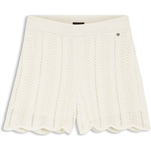 Short en coton mélangé tricoté avec structure ondulée - Boss - Modalova