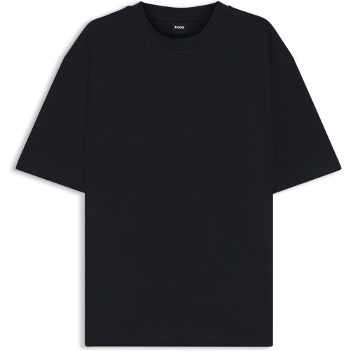 T-shirt Relaxed avec étiquette logotée dans la couture latérale - Boss - Modalova