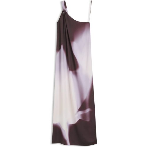 Robe à épaules asymétriques avec imprimé à fleurs - Boss - Modalova