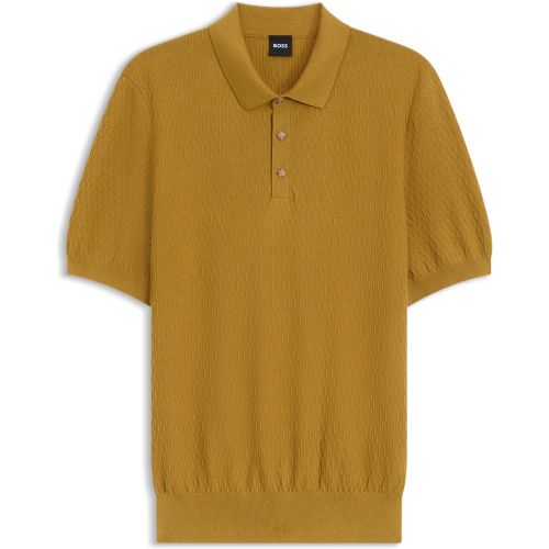 Polo Regular en maille structurée - Boss - Modalova
