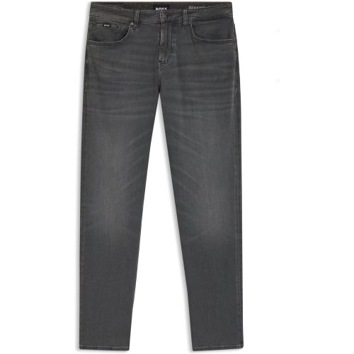 Maine Jean Regular en denim stretch noir - Boss - Modalova