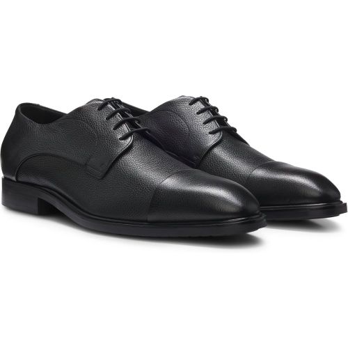 Derbies en cuir grainé confectionnées en Italie - Boss - Modalova