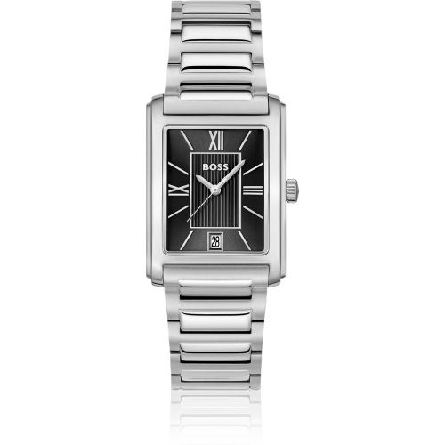 Montre Principle avec cadran noir et bracelet à maillons en H - Boss - Modalova