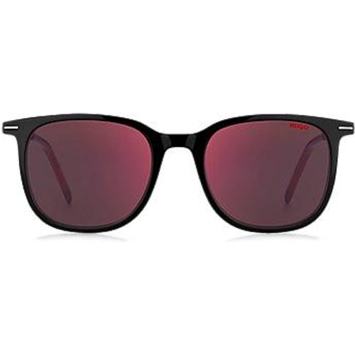 Lunettes de soleil très légères en acétate noir avec branches fines - HUGO - Modalova