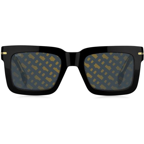 Lunettes de soleil en acétate avec garnitures en métal emblématiques - Boss - Modalova