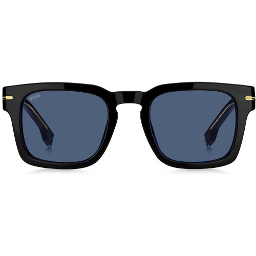 Lunettes de soleil en acétate avec garnitures en métal doré - Boss - Modalova