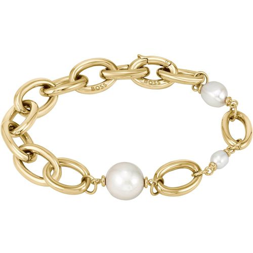 Bracelet chaîne doré avec perles d’eau douce - Boss - Modalova