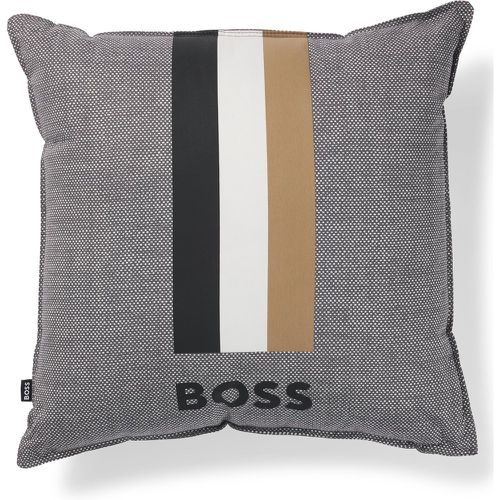 Coussin imprimé avec logo et rayures emblématiques - Boss - Modalova