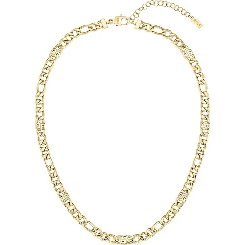 Collier chaîne dorée à monogrammes double B - Boss - Modalova