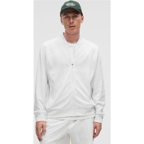 “ Men's Engineered Knit Mesh Tennis Jackets â€“ Blanc â€“ Taille L - lululemon - Modalova