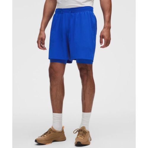 “ Short License to Train doublÃ©s â€“ 18 cm â€“ Bleu â€“ Taille 2XL - lululemon - Modalova