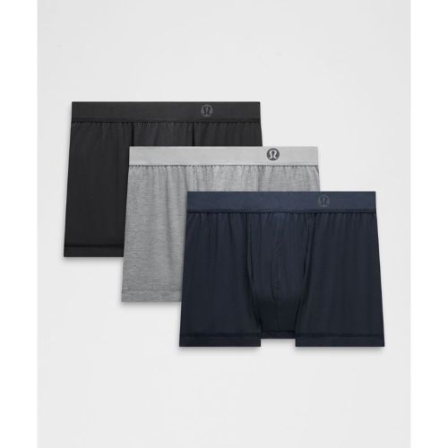 “ Boxer Always in Motion Lot de 3s â€“ 8 cm â€“ Noir/Gris/Bleu â€“ Taille L - lululemon - Modalova