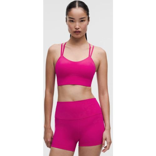 “ Soutien-gorge Like a Cloud long Maintien lÃ©ger, bonnets B et Cs â€“ Rose â€“ Taille 6 - lululemon - Modalova
