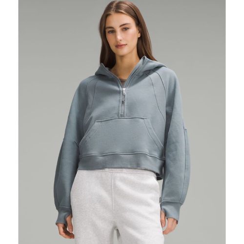 “ Sweat Ã  capuche Scuba Oversized demi-zippÃ©s â€“ Bleu â€“ Taille XL/2XL - lululemon - Modalova