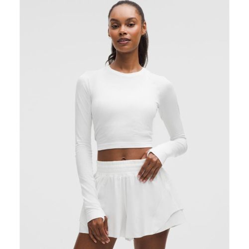 “ Haut manches longues Swiftly Tech 2.0 courts â€“ Blanc â€“ Taille 4 - lululemon - Modalova