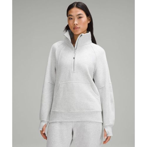 “ Sweat demi-zippÃ© Scuba Oversized Ã  col cheminÃ©e Longs â€“ Light Gris â€“ Taille M/L - lululemon - Modalova