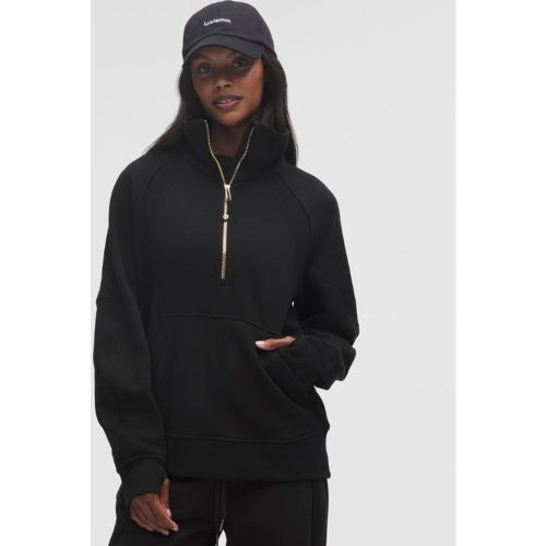 “ Sweat demi-zippÃ© Scuba Oversized Ã  col cheminÃ©e Longs â€“ Noir//Ã‰ â€“ Taille XL/2XL - lululemon - Modalova