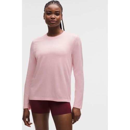 “ T-Shirt manches longues Swiftly Relaxed Nouvelle coupes â€“ Rose â€“ Taille 4 - lululemon - Modalova