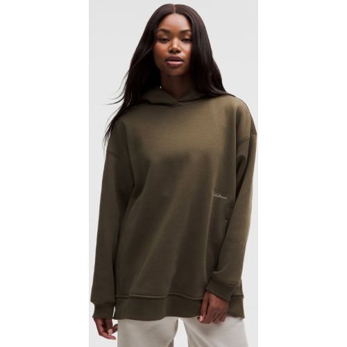 “ Sweat Ã  capuche Big Cozy ultra oversize Logos â€“ Brun/Vert â€“ Taille M - lululemon - Modalova