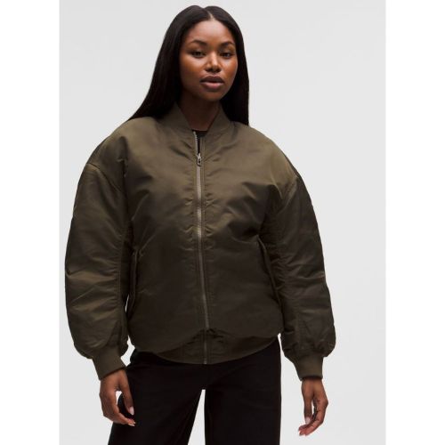 “ Reversible Oversized 600-Down-Fill Bomber Jackets â€“ Brun/Vert â€“ Taille M - lululemon - Modalova
