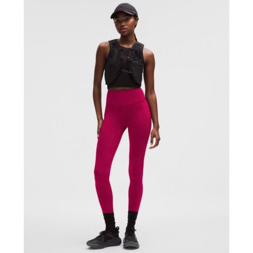 “ Legging Fast and Free taille haute en molleton Pochess â€“ 71 cm â€“ Taille 10 - lululemon - Modalova