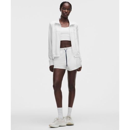 “ Short dÃ©contractÃ© lÃ©ger taille haute Doublure longues â€“ 8 cm â€“ Blanc/Blue â€“ Taille 2 - lululemon - Modalova