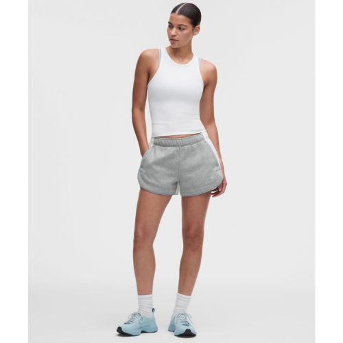 “ Short Scuba taille mi-haute Ã  ourlet dolphin Colourblocks â€“ 8 cm â€“ Gris/Blanc/Blue â€“ Taille XS - lululemon - Modalova