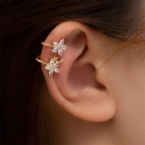 Clip d'oreilles fleuri - SHEIN - Modalova