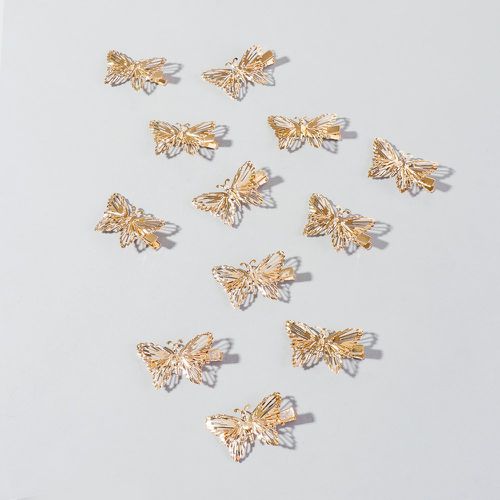 Pièces Pince à cheveux design papillon métallique - SHEIN - Modalova