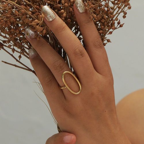Bague ouverte géométrique - SHEIN - Modalova