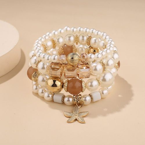 Pièces Bracelet perlé avec détail étoile de mer - SHEIN - Modalova