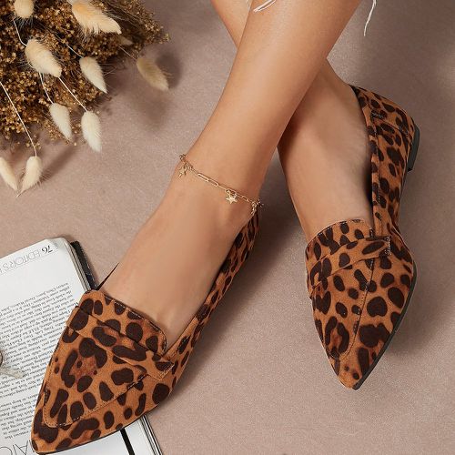 Chaussures pointues à imprimé léopard - SHEIN - Modalova