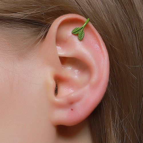Paire Boucles d'oreilles design de feuille - SHEIN - Modalova