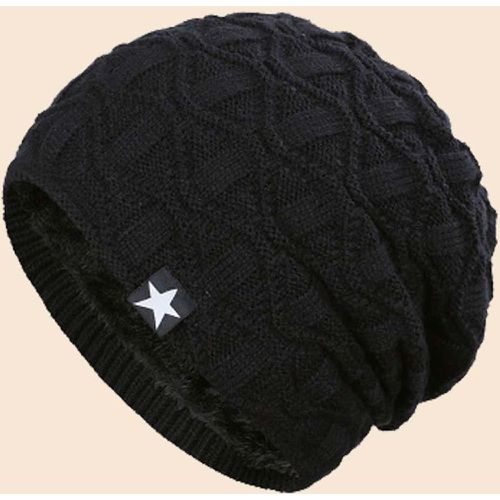 Bonnet en tricot avec applique étoile - SHEIN - Modalova