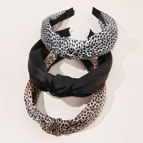Pièces Cerceau de cheveux léopard avec nœud - SHEIN - Modalova