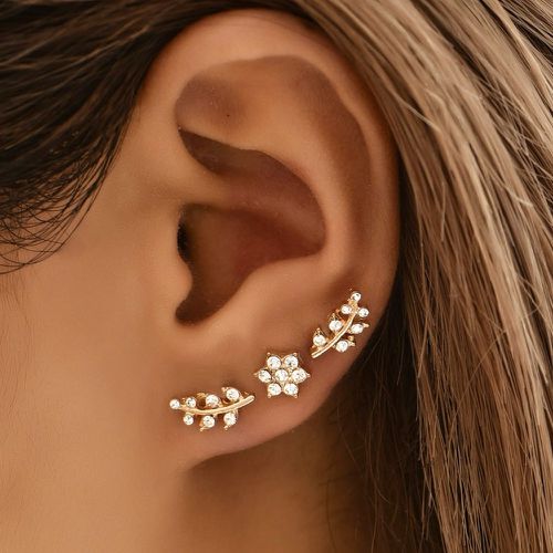 Paires Boucles d'oreilles avec strass - SHEIN - Modalova